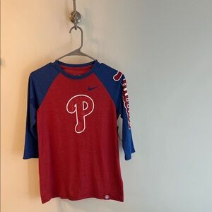 Phillies - Red and Blue Long Sleeve Tee NWT